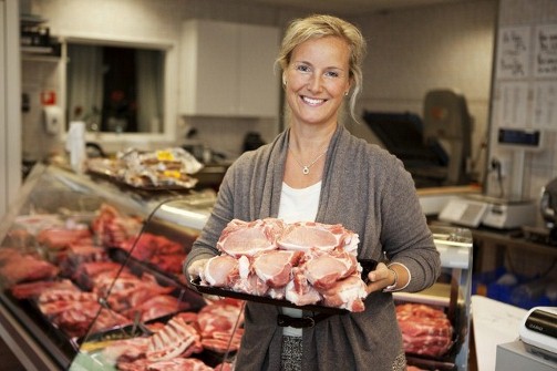 Annika Bergman,  ordförande för Sveriges grisföretagare
